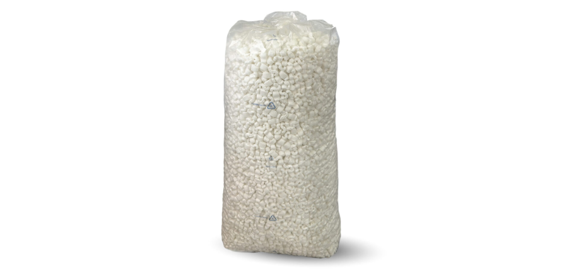 Patatine di polistirolo in sacchi
