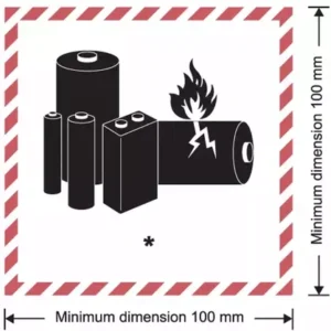 ADR 2023 etichetta imballaggio Batterie al Litio