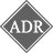 ADR logo trasparente rombo 48x48 grigio61 testo trasparente