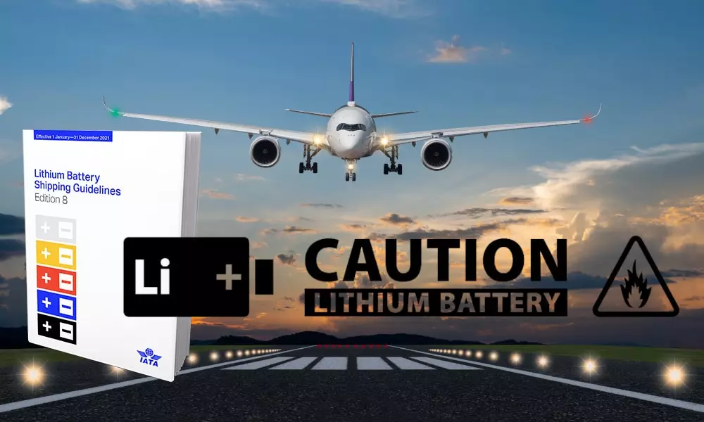 Aggiornamenti Iata 2021 Lithium Battery, imballaggio batterie al litio per il trasporto aereo.