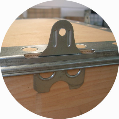 Casse pieghevoli linguetta chiusura in acciaio zincato per una apertura e chiusura facilitate ma sicure