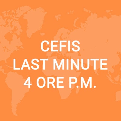 Cefis Last Minute imballaggio urgente 4 ore p.m.