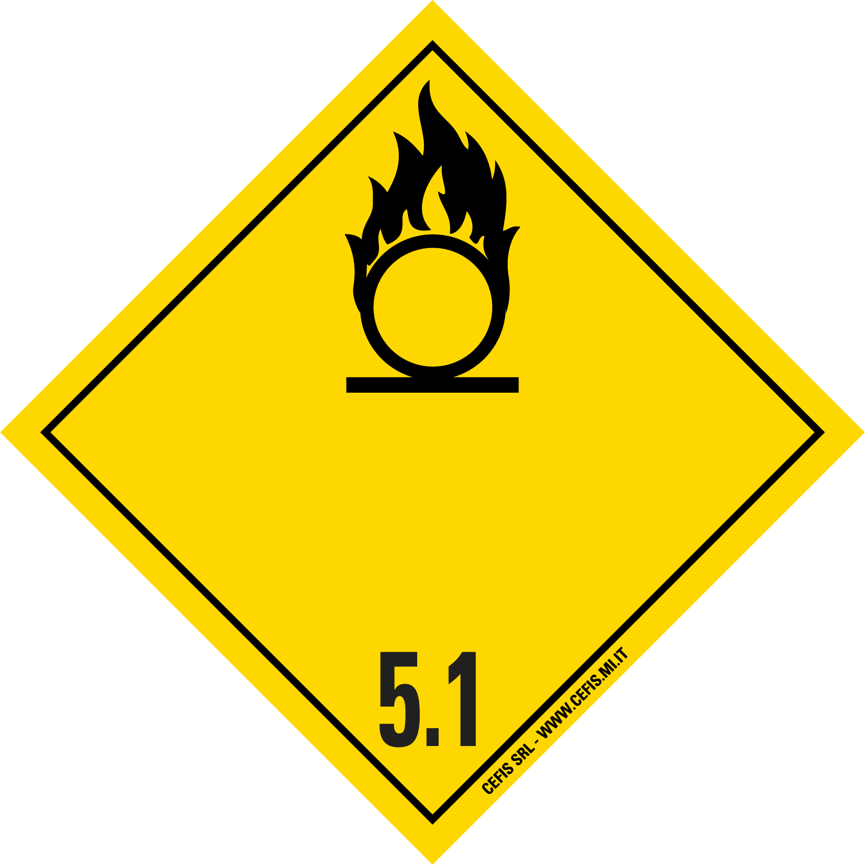 Etichette merci pericolose classe 5.1 peroxides