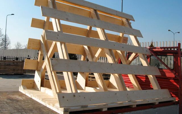 Gabbia legno HT ISPM15 FITOK imballaggio vetrata CEFIS