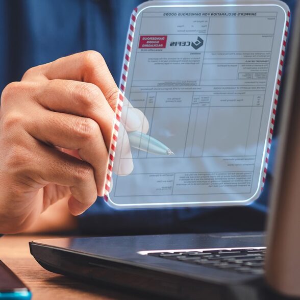 Cefis srl è certificata per la compilazione e firma della documentazione Iata Shipper's declaration e Imo Multimodal Dangerous Goods Form, perché in molti casi i documenti di accompagnamento alle merci pericolose possono essere firmati soltanto da DG Specialist certificati