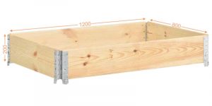 Produzione spondine laterali per pallet collars parietale 1200x800 in legno HT secondo lo standard fitosanitario FAO ISPM15.